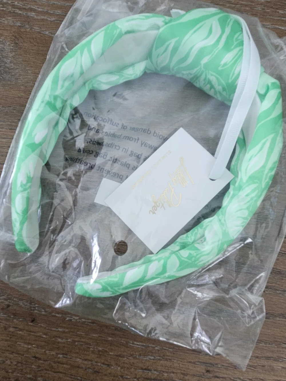 Lilly Pulitzer Fauna Green Tulip To Tango Padded Headband NWT